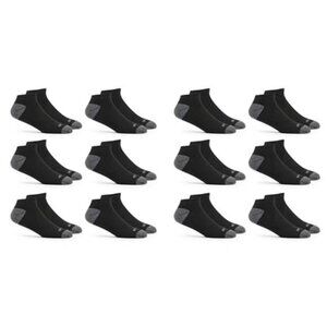 Mens No Show Socks 12 Pack Low Cut Moisture Wicking Odor Control Athletic Socks